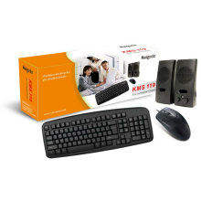 Die heißesten verkaufen 2.0 USB-Desktop-Tastatur 3 in 1 Desktop-Combo